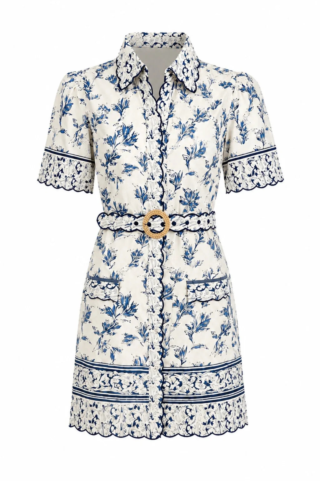 Poppy Dress (Ditsy Blue Mix)