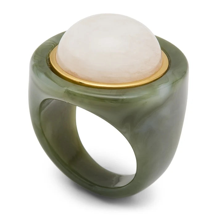 Jade Resin Ring (Moonstone)