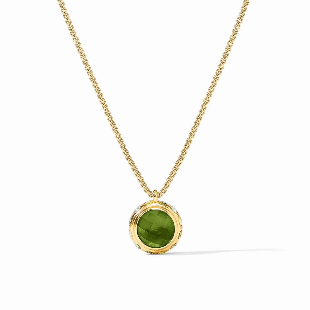 Rainbow Delicate Necklace (Iridescent Palmetto Green)