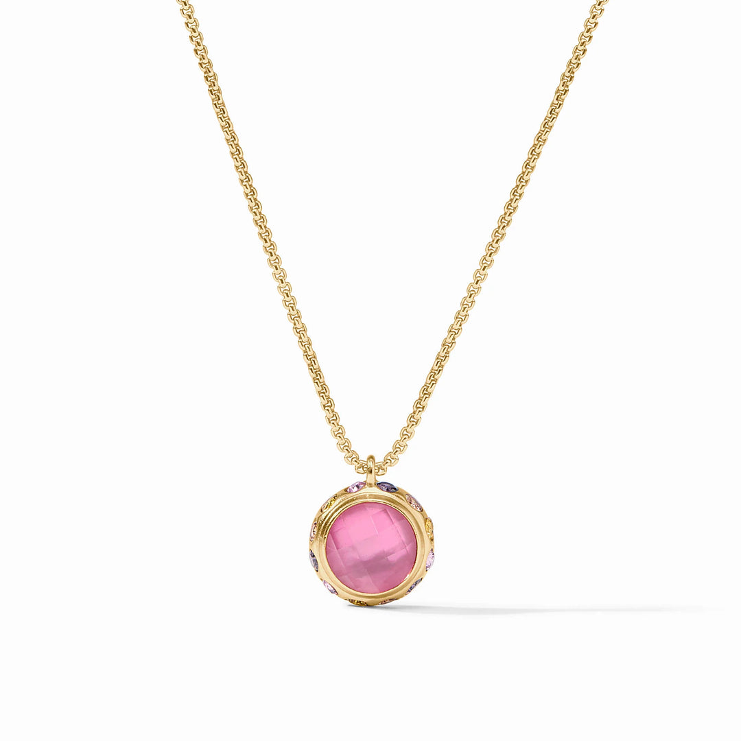Rainbow Delicate Necklace (Iridescent Tourmaline Pink)
