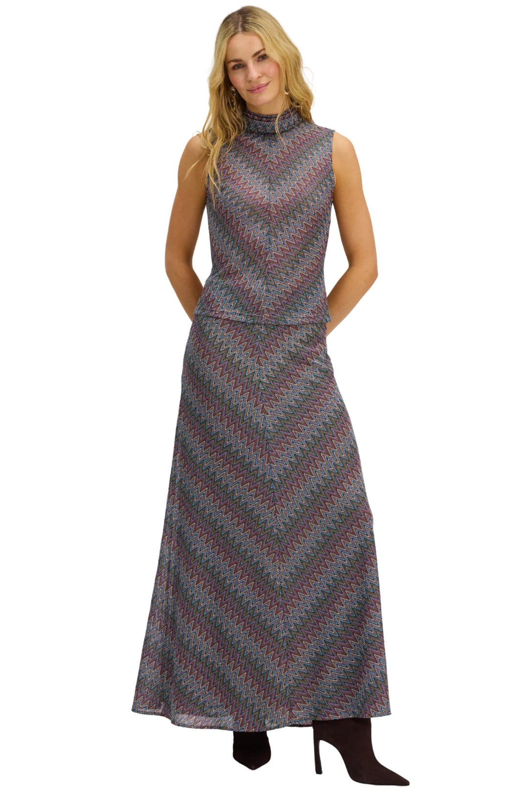 Scout Tank &amp; Olive Skirt (Rainbow)