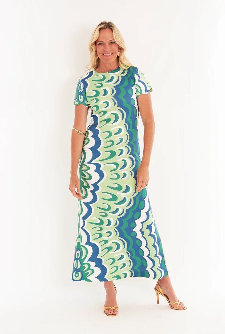 Malabar Dress (Marble Limeade)