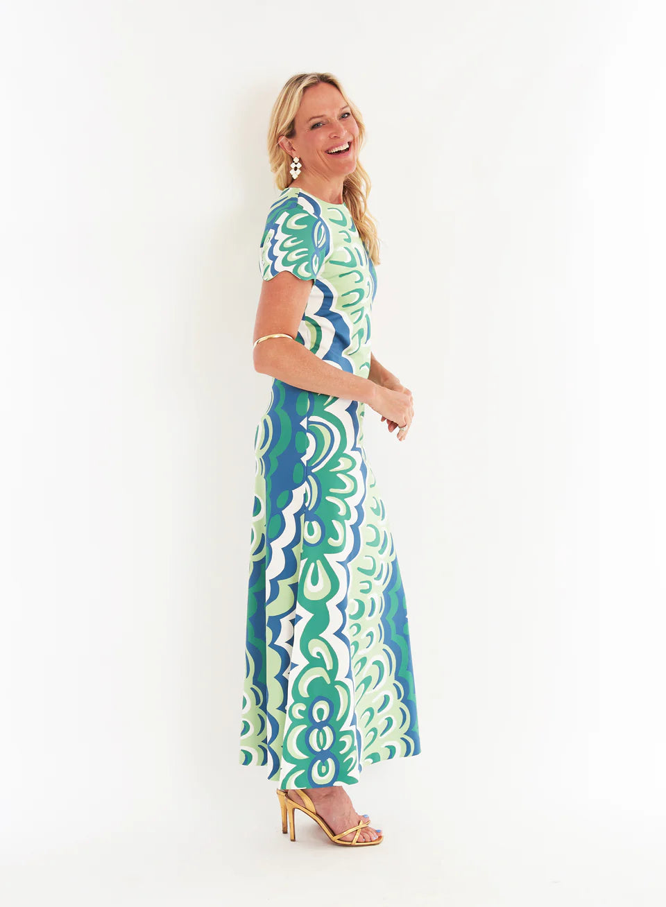 Malabar Dress (Marble Limeade)