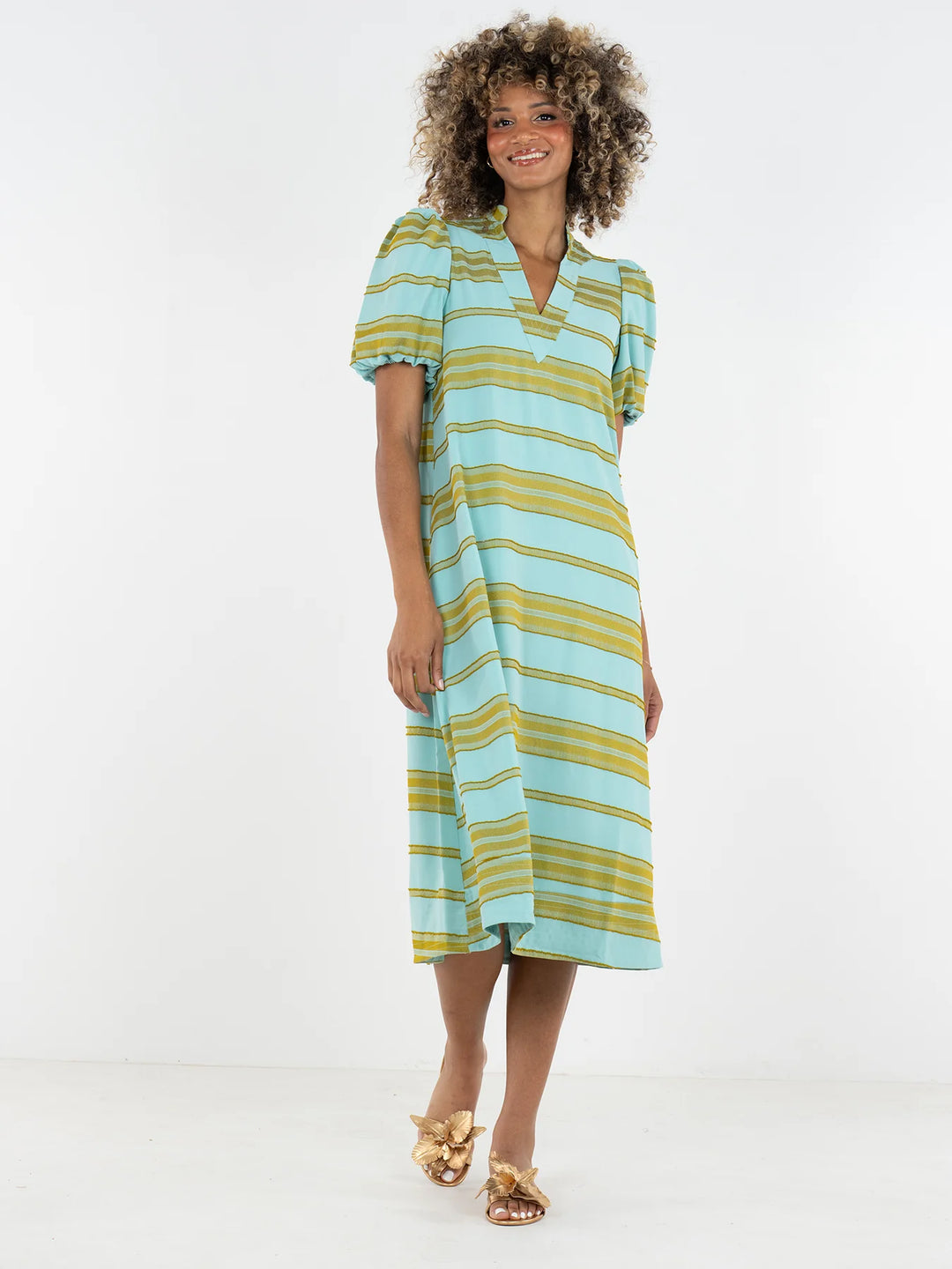 Hampton Dress (Fringe Stripe)