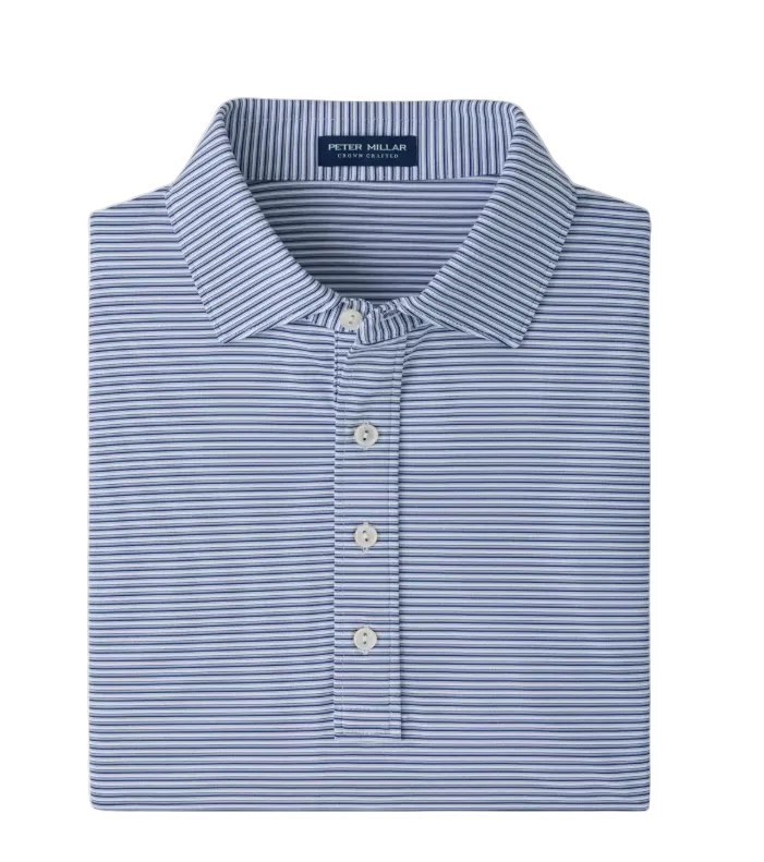 Ramiba Performance Polo (White/Cottage Blue)