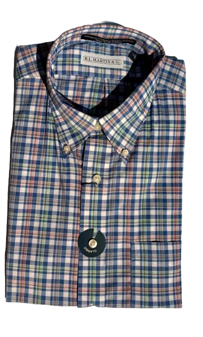 Dickson Performance (Navy/Org/Green Plaid)