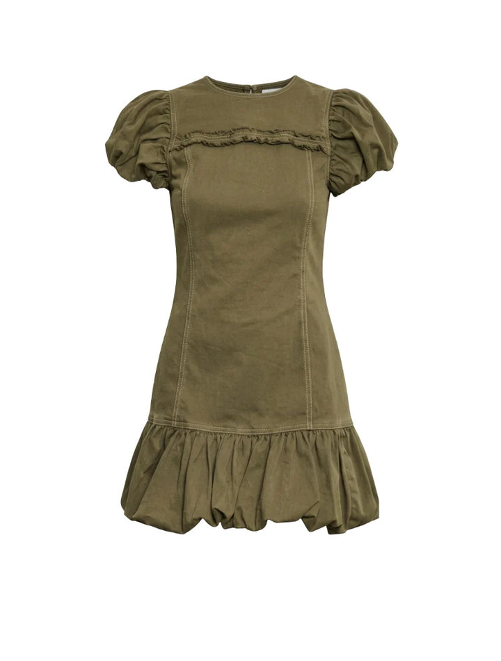 Adele Mini Dress (Ivy Green Denim)