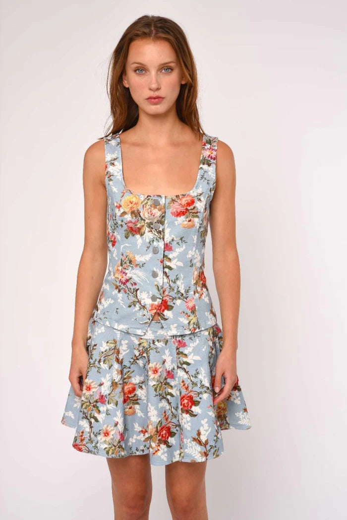 Lenora Top (Summer Floral Print)