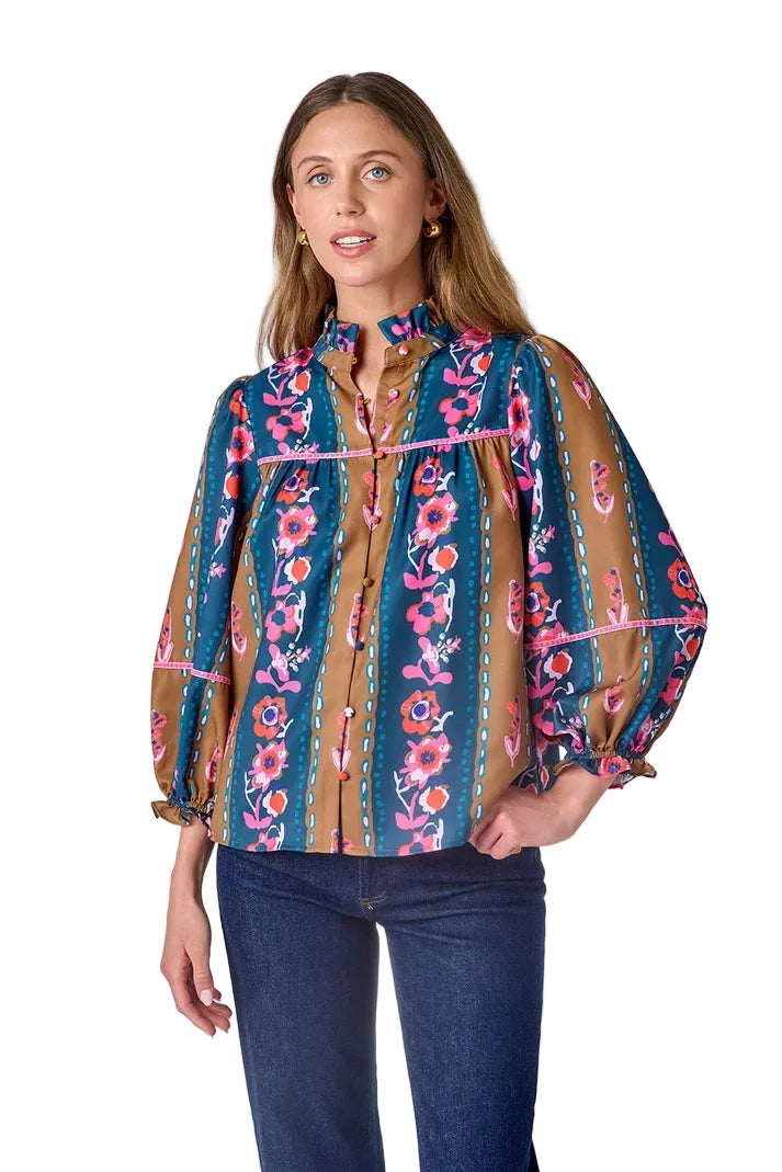 Worth Blouse (Tapestry Stripe)