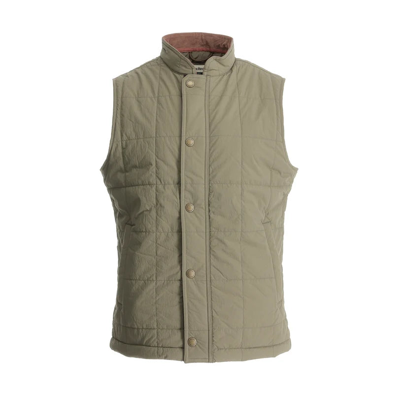 Burgess Quilted Vest  (Khaki)