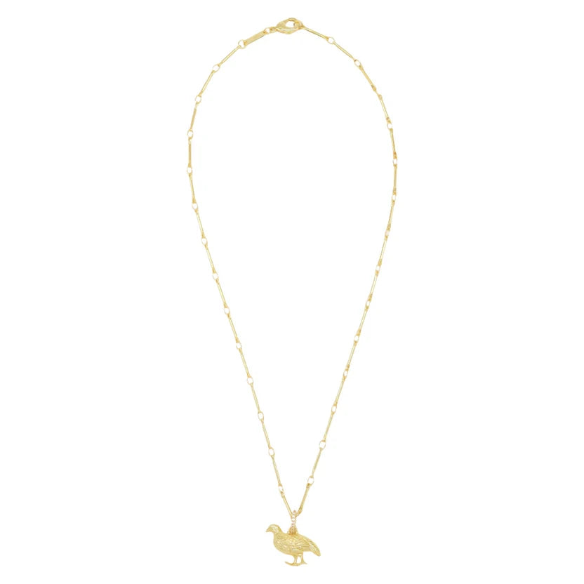 Quail Pendant Necklace