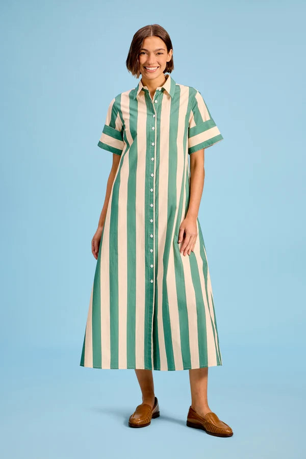 Gibbons Dress (Stone Stripe)