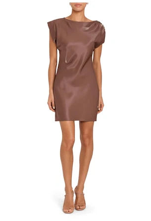 Elroy Mini Dress (Mocha)