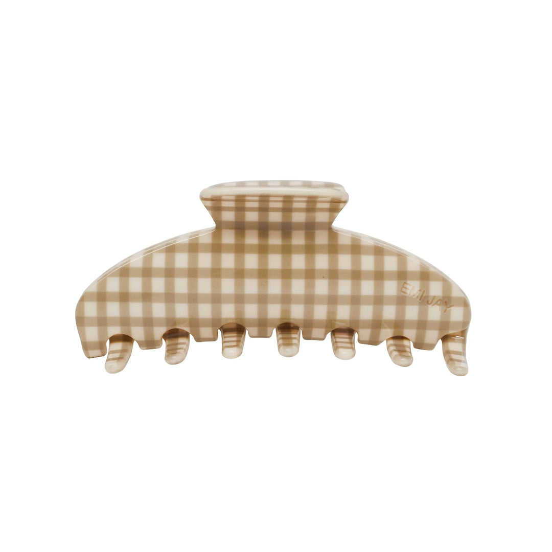 Big Effing Clip (Gingerbread Gingham)
