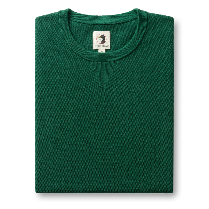 Henson Merino Crewneck Sweater  (Hunter Green)