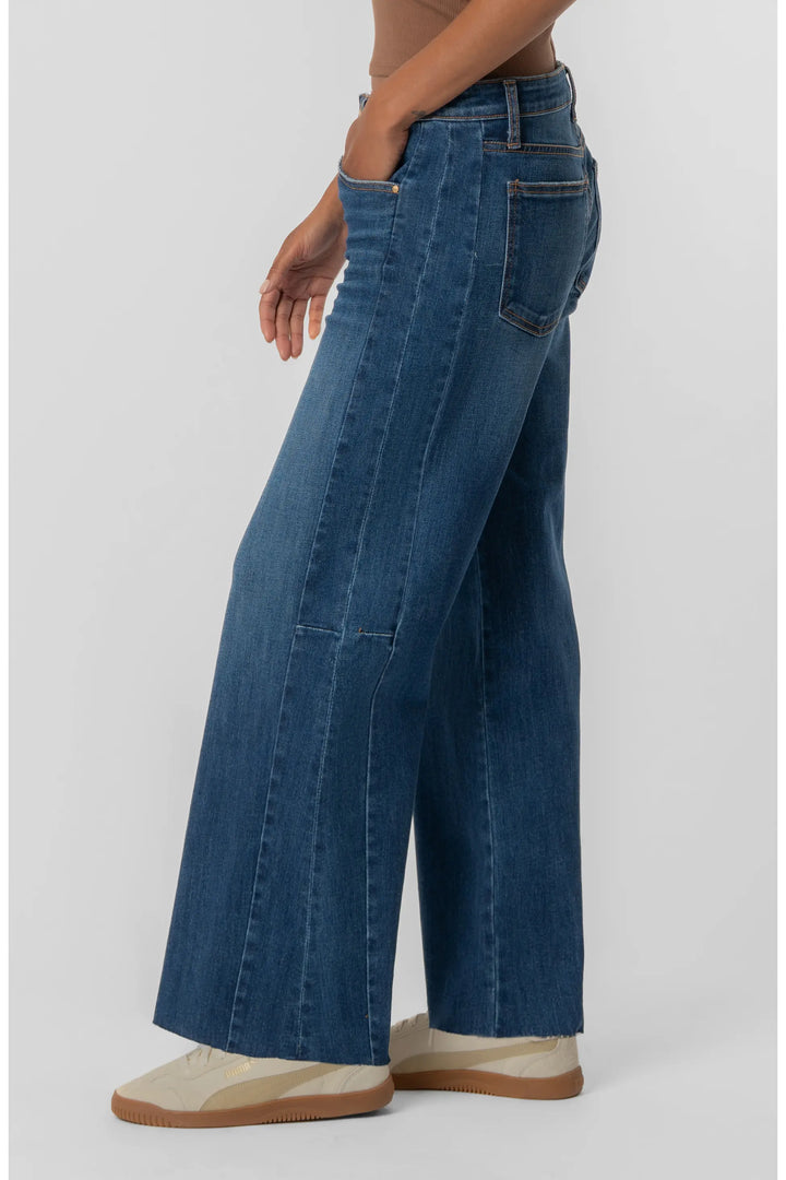 Meg High Rise Wide Leg Side Panel (Curator)