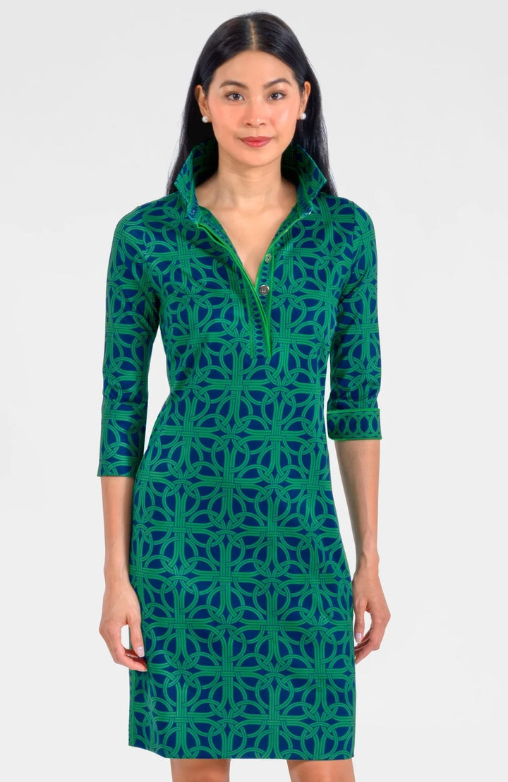 Everywhere Dress (Navy/Kelly)