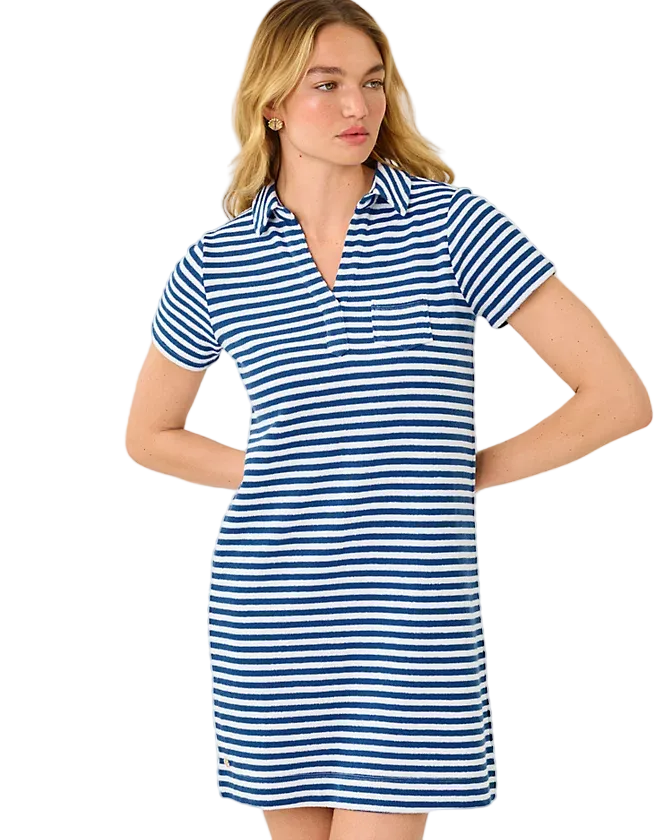 Dune Dress (Starlight Navy St. Tropez Stripe)  Only Options Valdosta