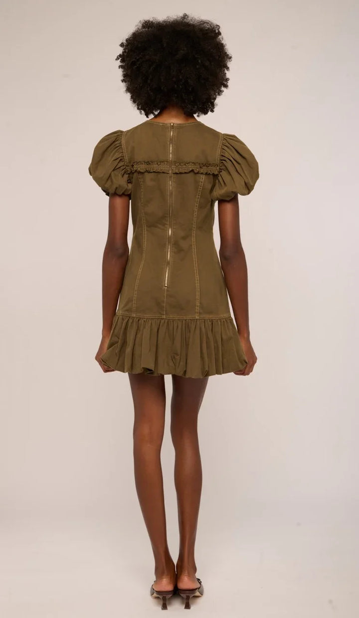 Adele Mini Dress (Ivy Green Denim)
