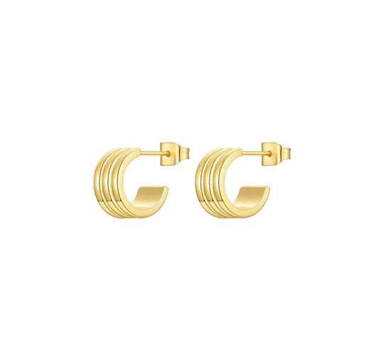 Triple C Hoops (Gold)