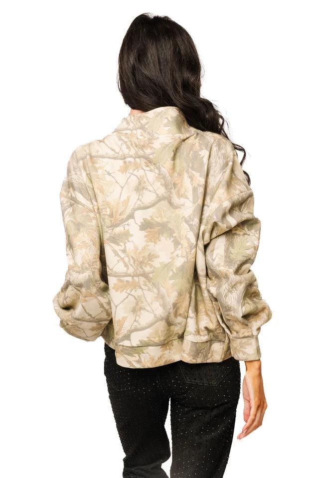 UGA Mock Neck Camo Sweatshirt (Multi)