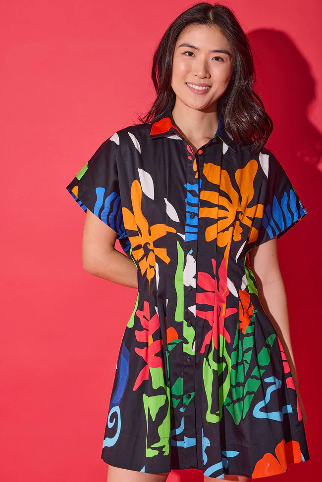 Millie Dress (Black Majorelle)