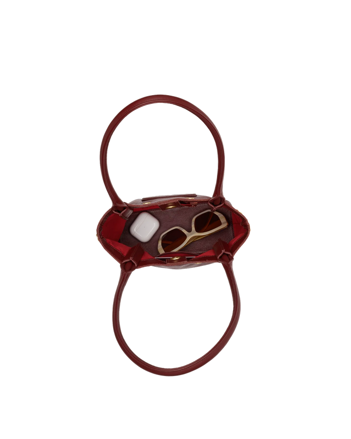 Olympia Small (Cherrywood Pebble/Brushed Gold)