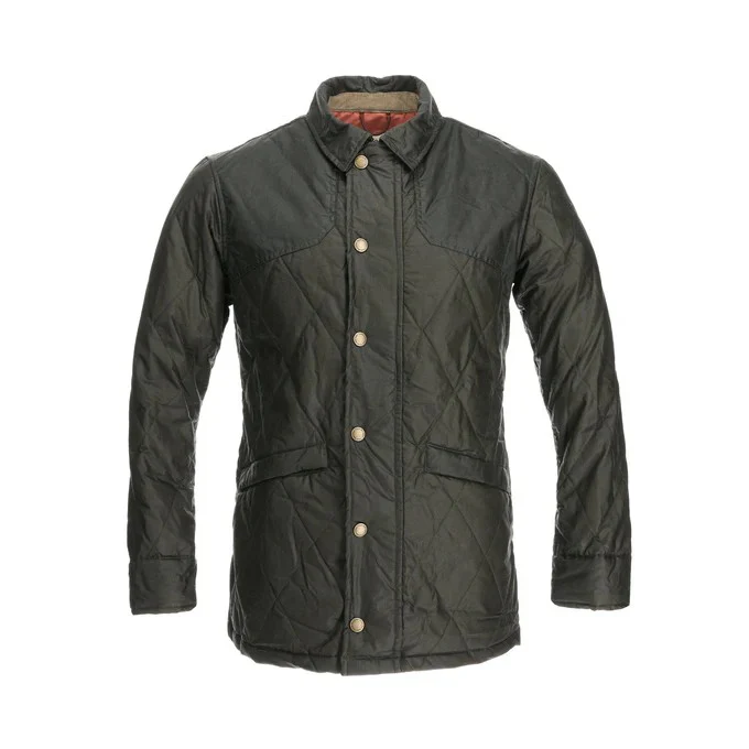 Quilted Paddock Jacket  (Olive)