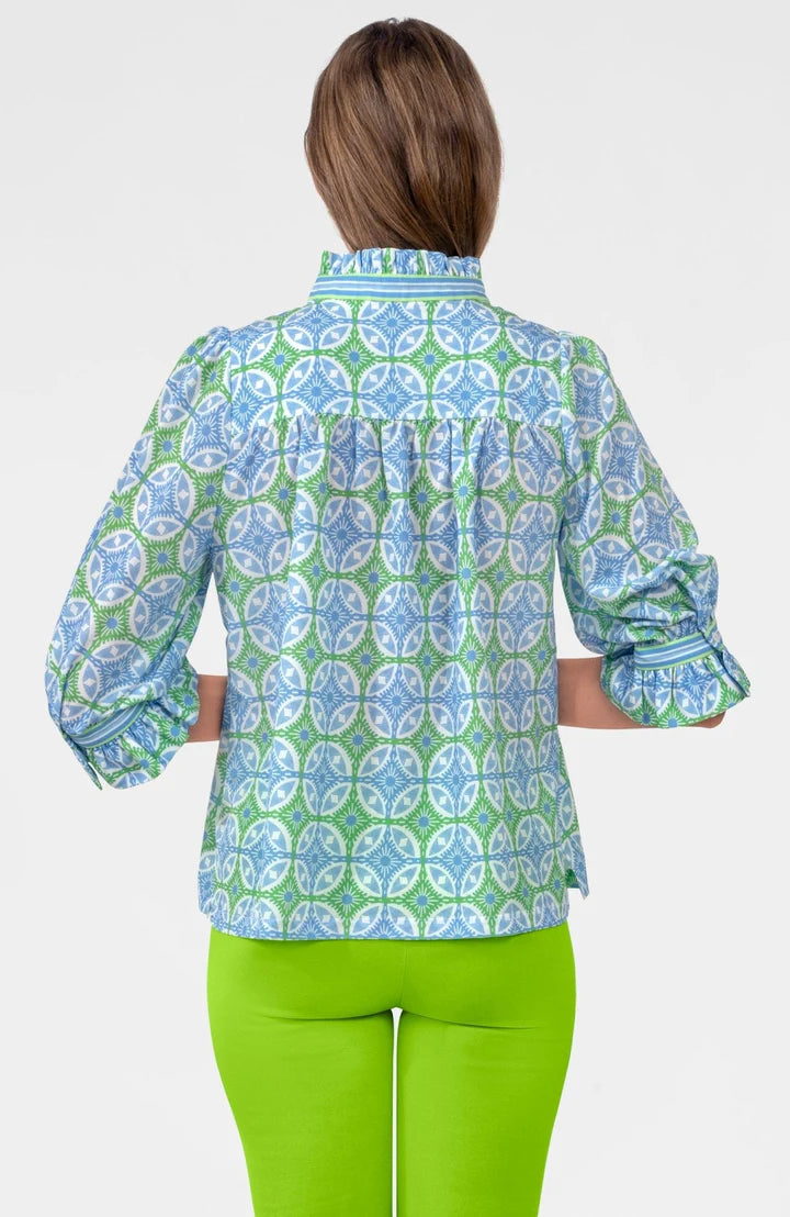 Ruffleneck Tunic (Kelly)