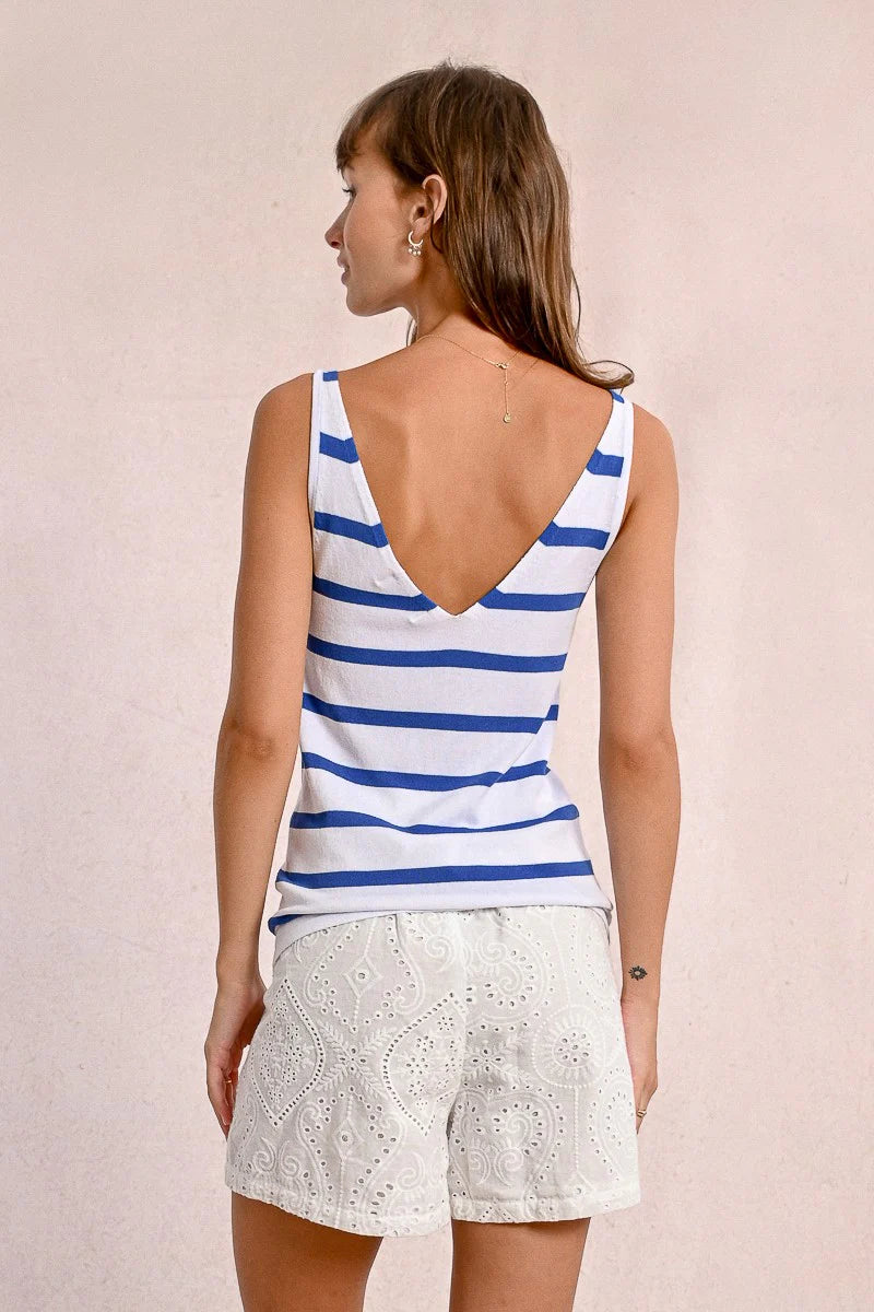 Tank Top (White/Blue)