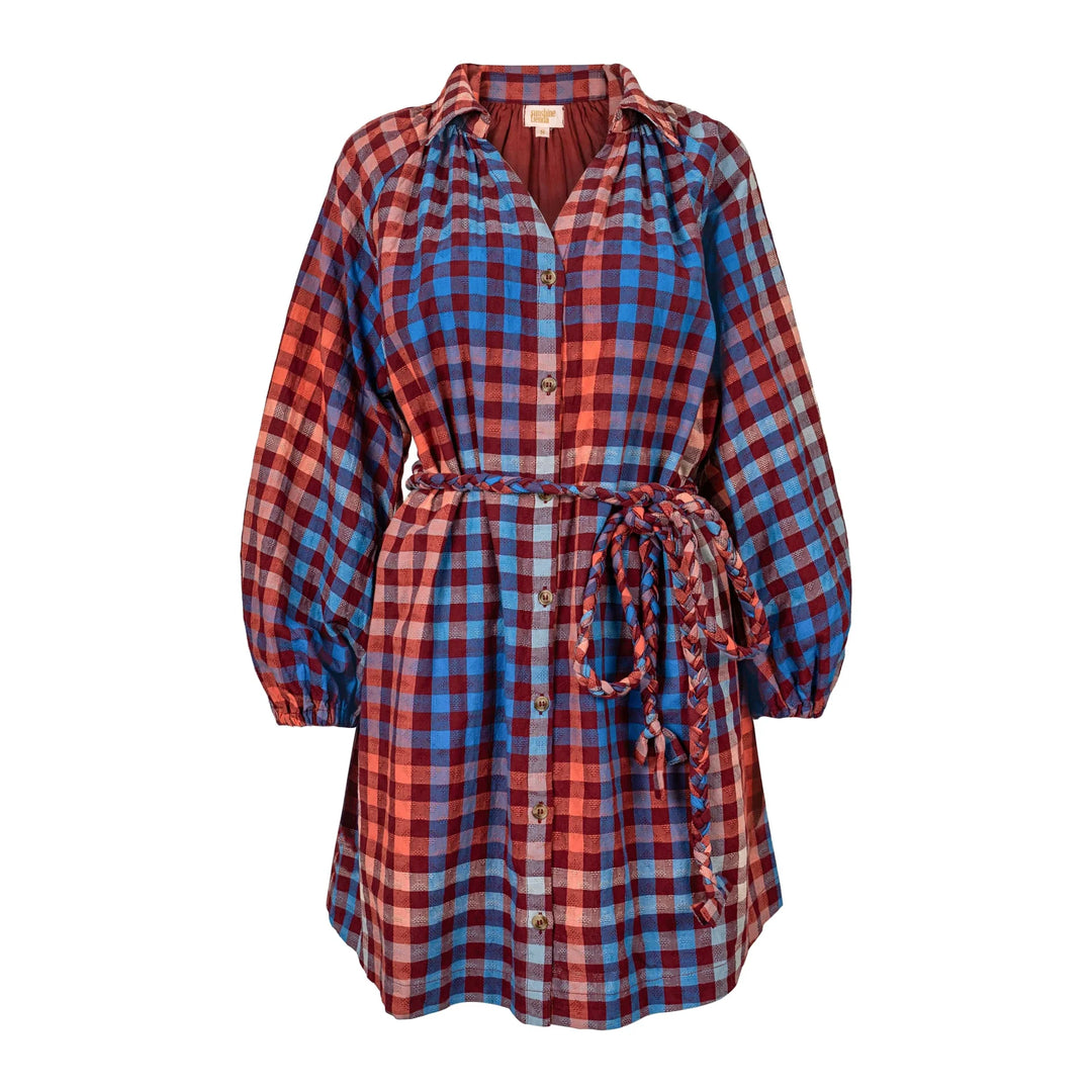 Pippa Dress (Harbor Plaid)