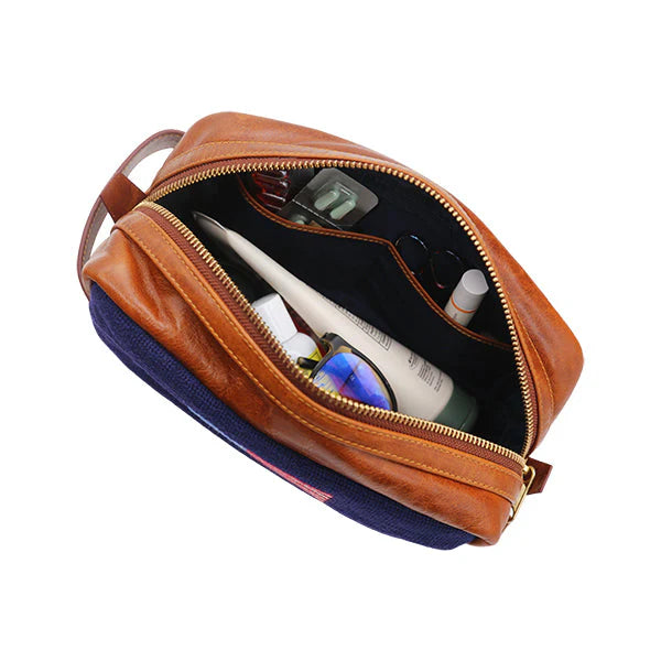 Fish and Tackle Toiletry Bag (Dark Navy)