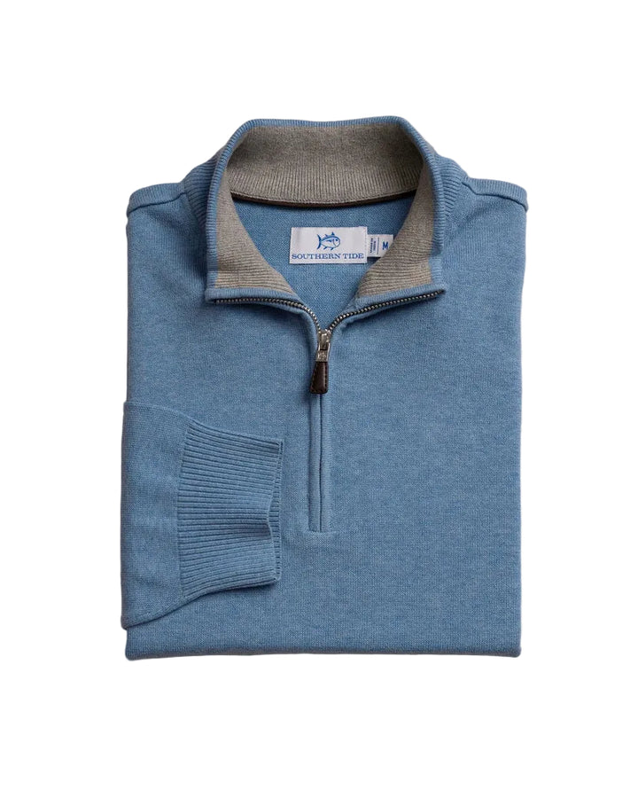 Whitehaven Heather Quarter Zip  (Heather Nautical Blue)