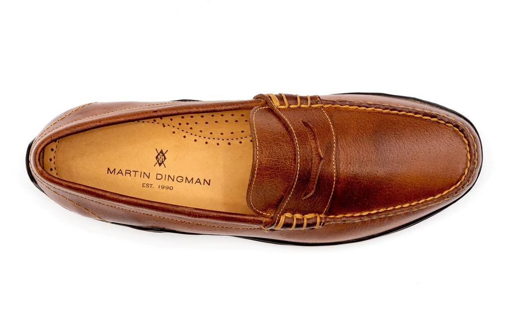 Martin Dingman - Bill Water Buffalo Loafer - Burnt Cedar Bill Water Buffalo Penny Loafers - Burnt Cedar | Martin Dingman main image 4